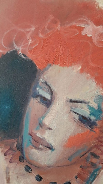 Davit Ughrelidze Abstract Oil Painting - detail