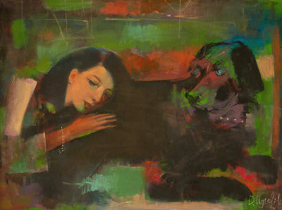 Davit Ughrelidze Abstract Oil Painting