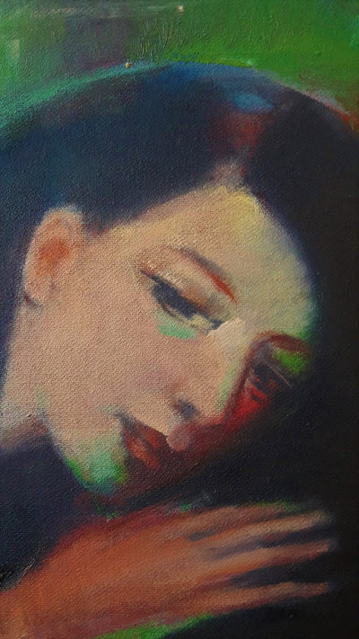 Davit Ughrelidze Abstract Oil Painting - detail