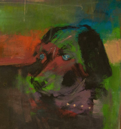 Davit Ughrelidze Abstract Oil Painting - detail