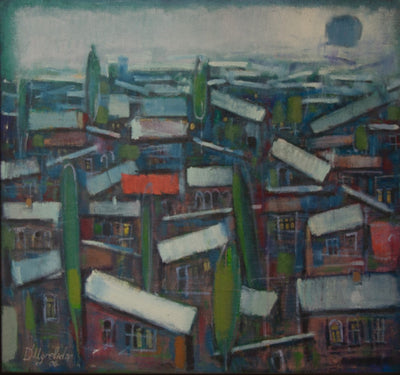 Davit Ughrelidze Abstract Oil Painting