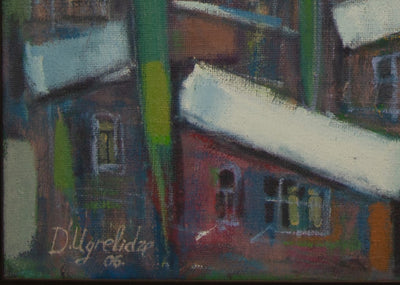 Davit Ughrelidze Abstract Oil Painting - detail