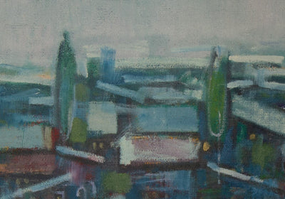 Davit Ughrelidze Abstract Oil Painting - detail