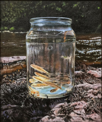 Fish in Jar 2 - Minnows