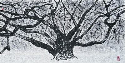 Oriental work on Traditional Paper by Korean Artist Karis Kim