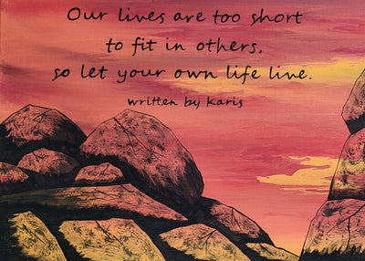 Let your own life live