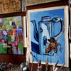 Shelton Walsmith Bull in a China Shop Oil on Canvas