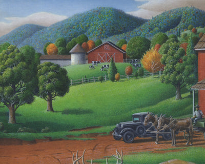 Old Appalachian Grist Mill Landscape - Artonique